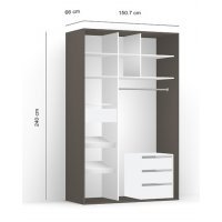 DRESSING LEX 151-240-66 D GRI/DAMO/CZP L